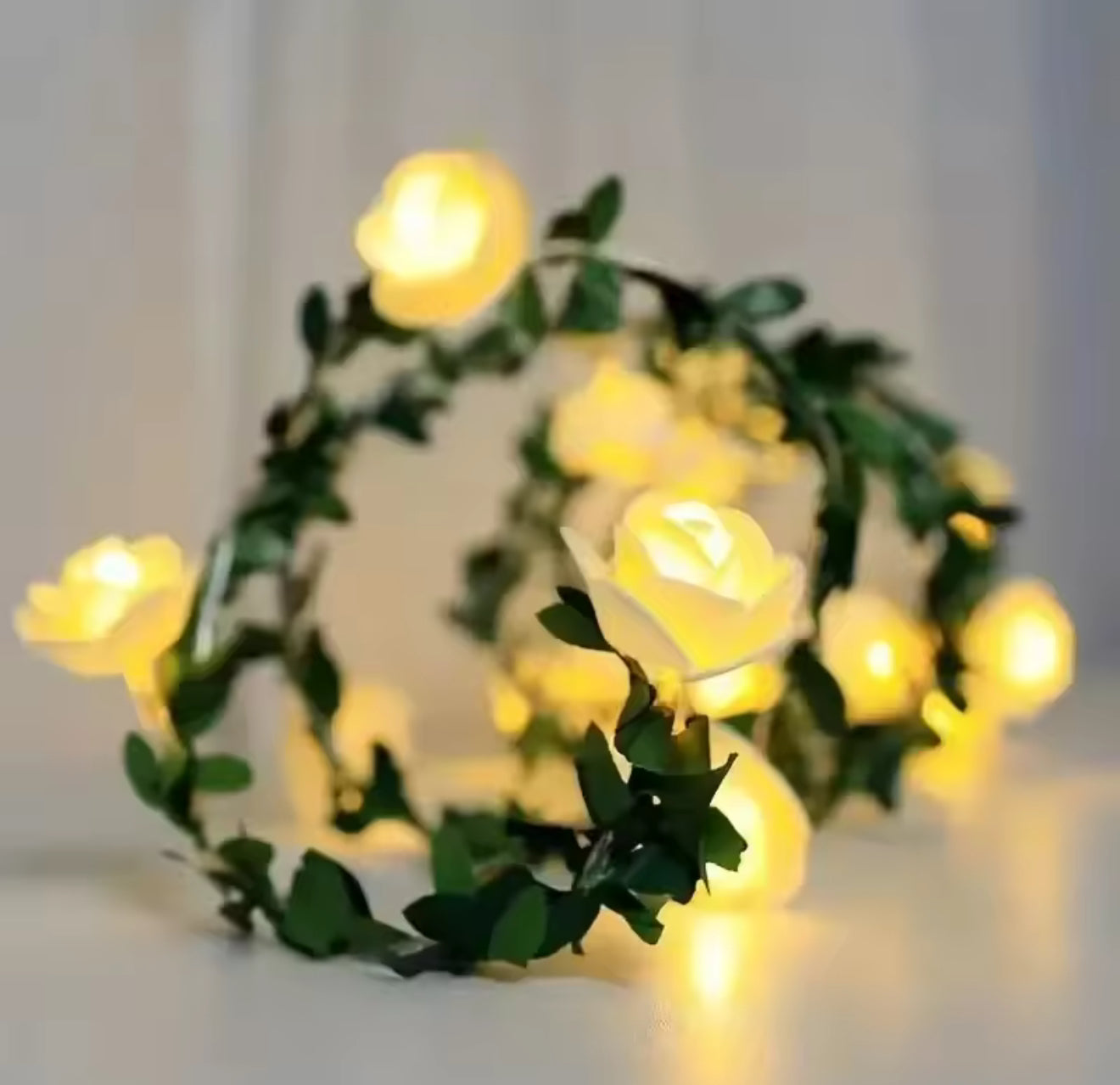 Hojas Rosa LED