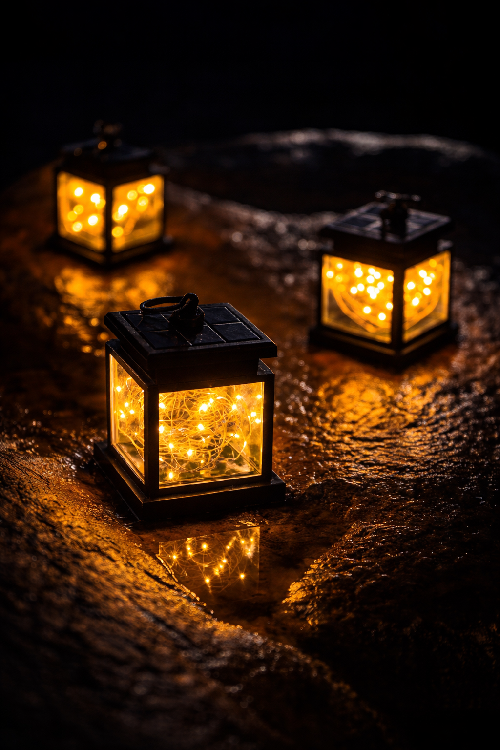Farol Solar Alambre LED