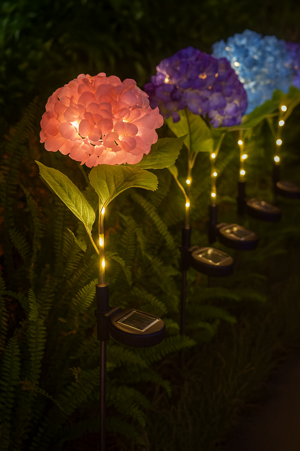 Hortensia Estaca Solar