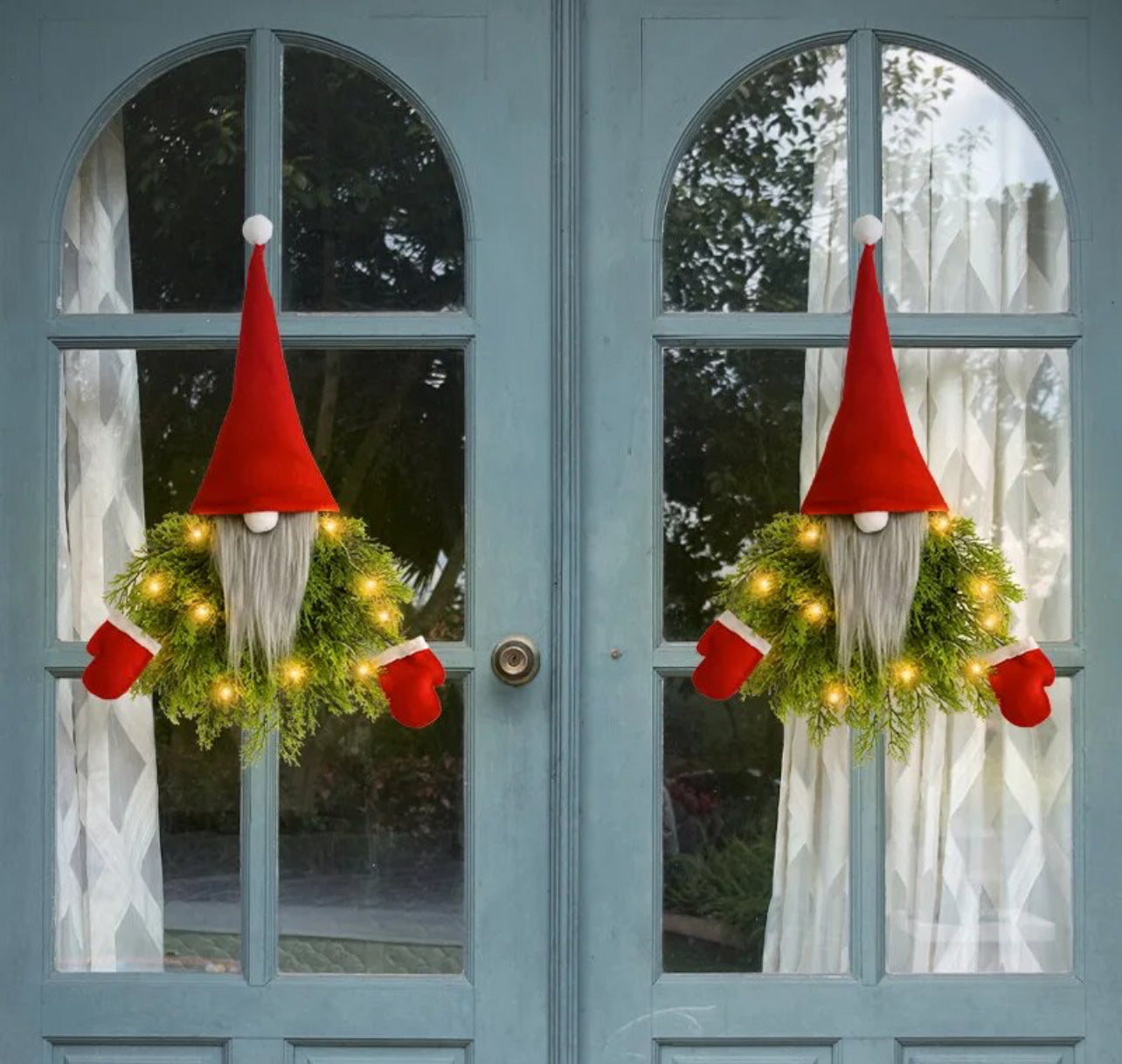 Colgador Puerta Navidad LED