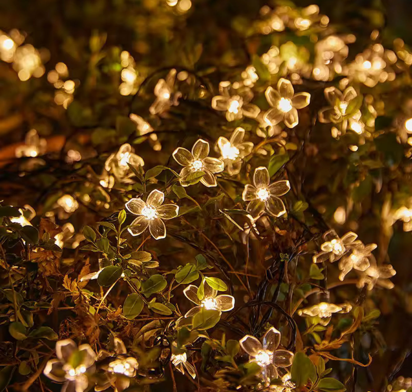 Flores LED Solares