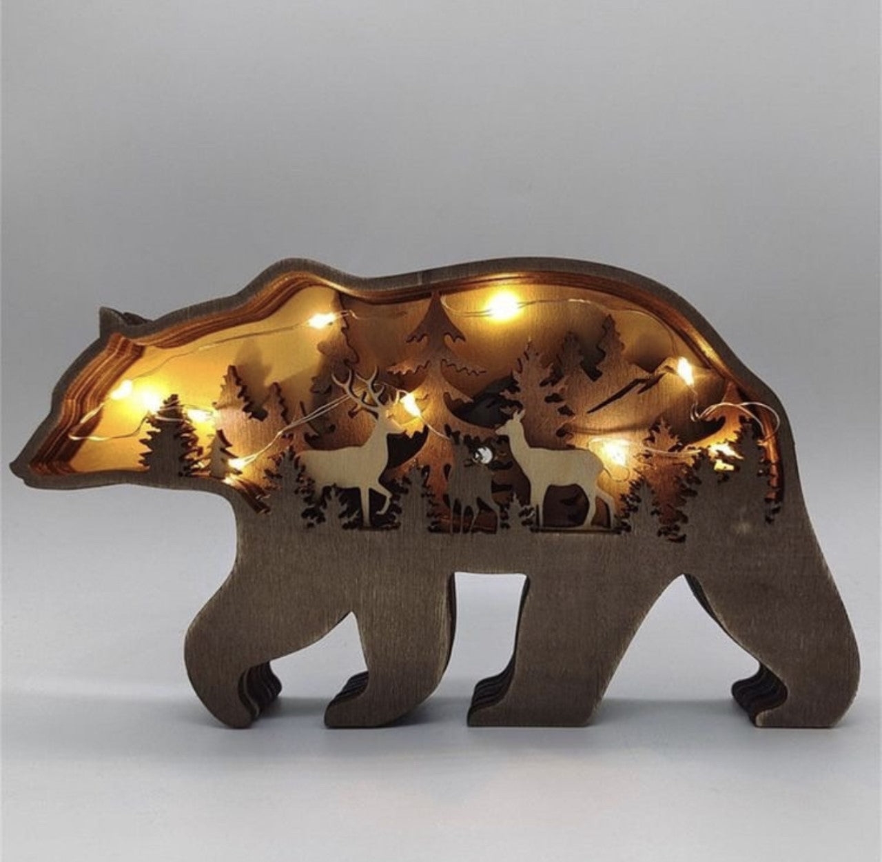 Lampara OSO Madera LED